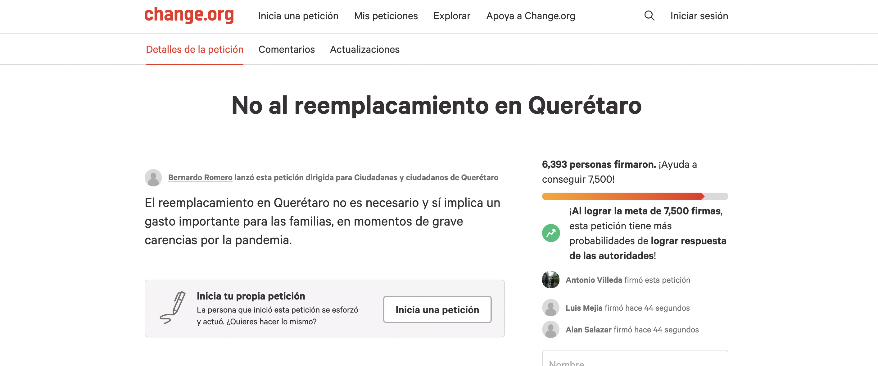 remplacamiento queretaro