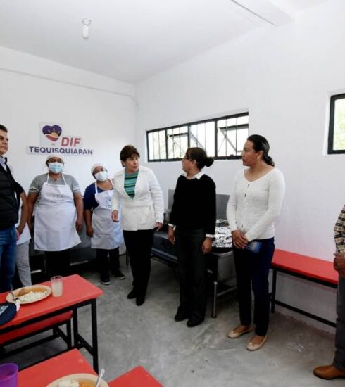 El Sistema DIF Municipal de Tequisquiapan entregó un aula cocina en la escuela primaria
