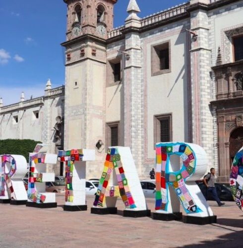 Letras Queretaro grafiti tejido Plazuela Mariano de las Casas3 e1688335524746 852x500