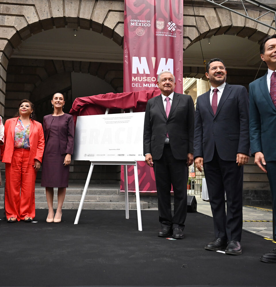 2024 09 25 Presidente AMLO Inauguracion del Museo Vivo del Muralismo Ciudad de Mexico Foto