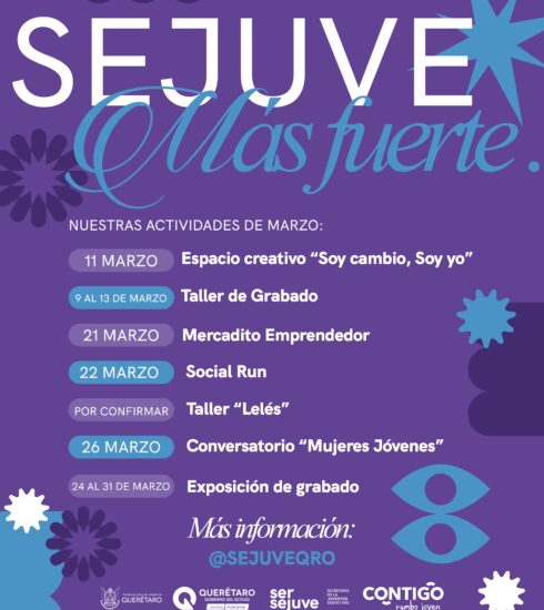 71 273 50744 973411811 02 03 26 SEJUVE AGENDA MUJERES JOVENES
