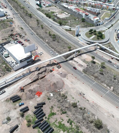 71 273 51724 344956733 FOTO2 CEI 22 2026 Supervisa CEI avance de puente peatonal en el Anillo Vial Junipero Serra